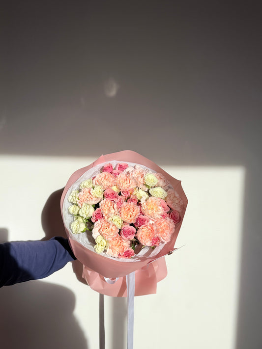 Carnation & Spray rose Bouquet