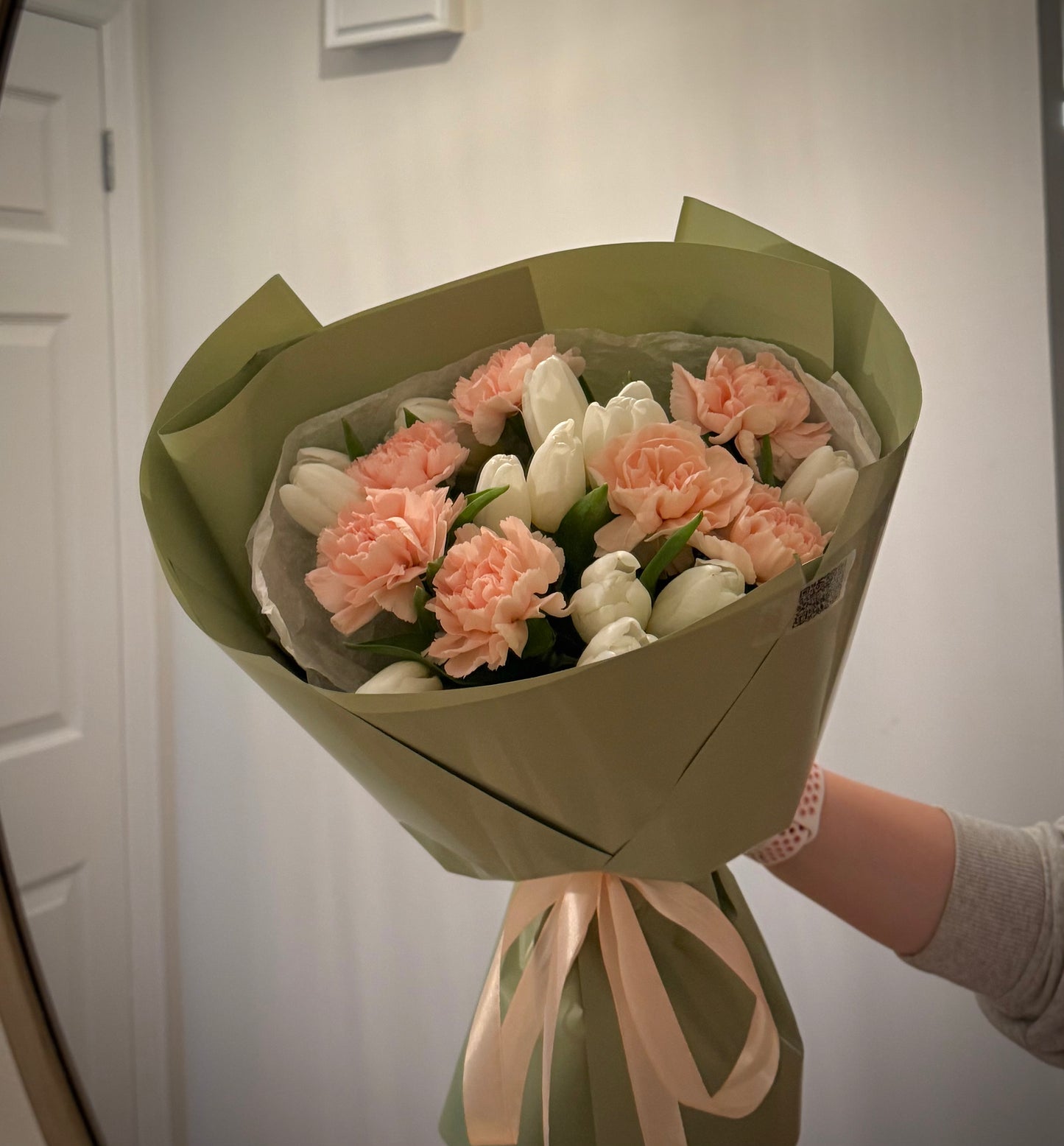 Mix Tulips and Carnations.