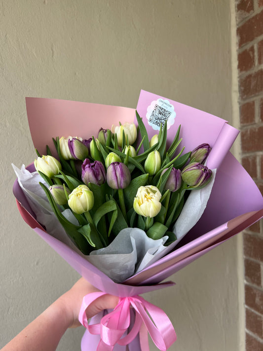 Lavender Peony Style Tulips