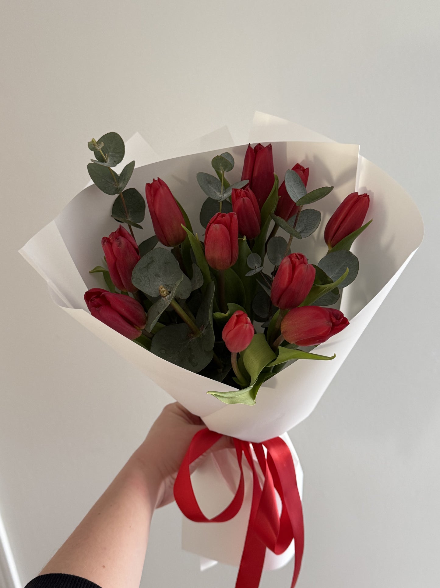 Red Tulip Bunch
