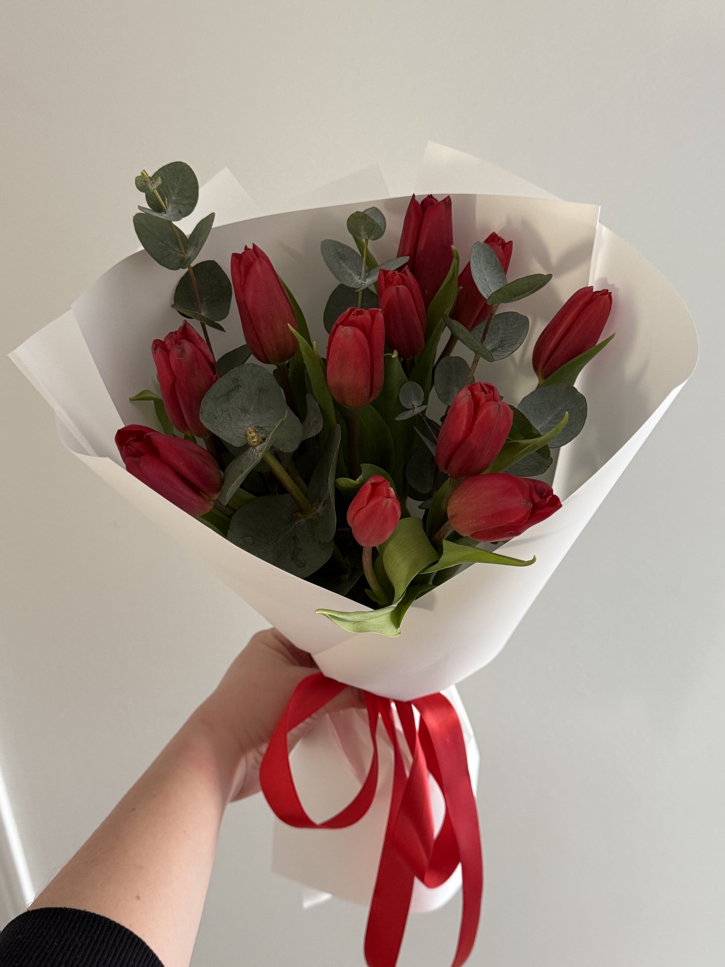 Red Tulip Bunch