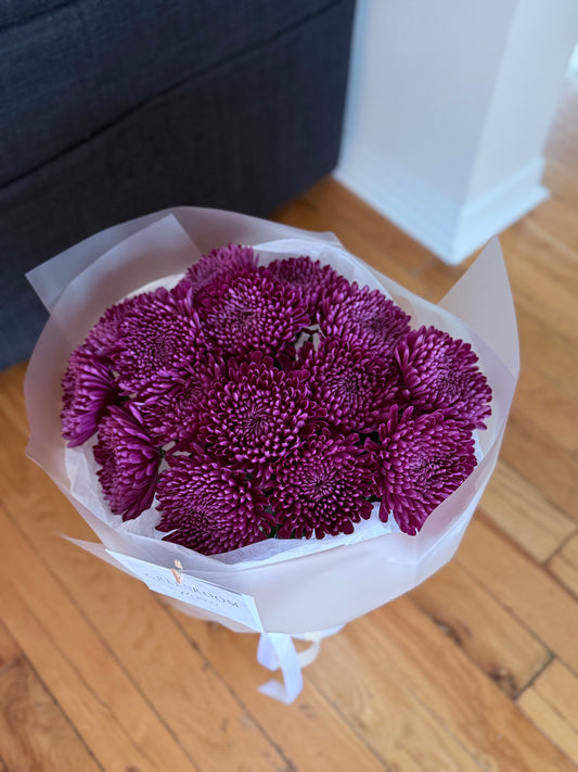 Burgundy Chrysanthemum Bouquet