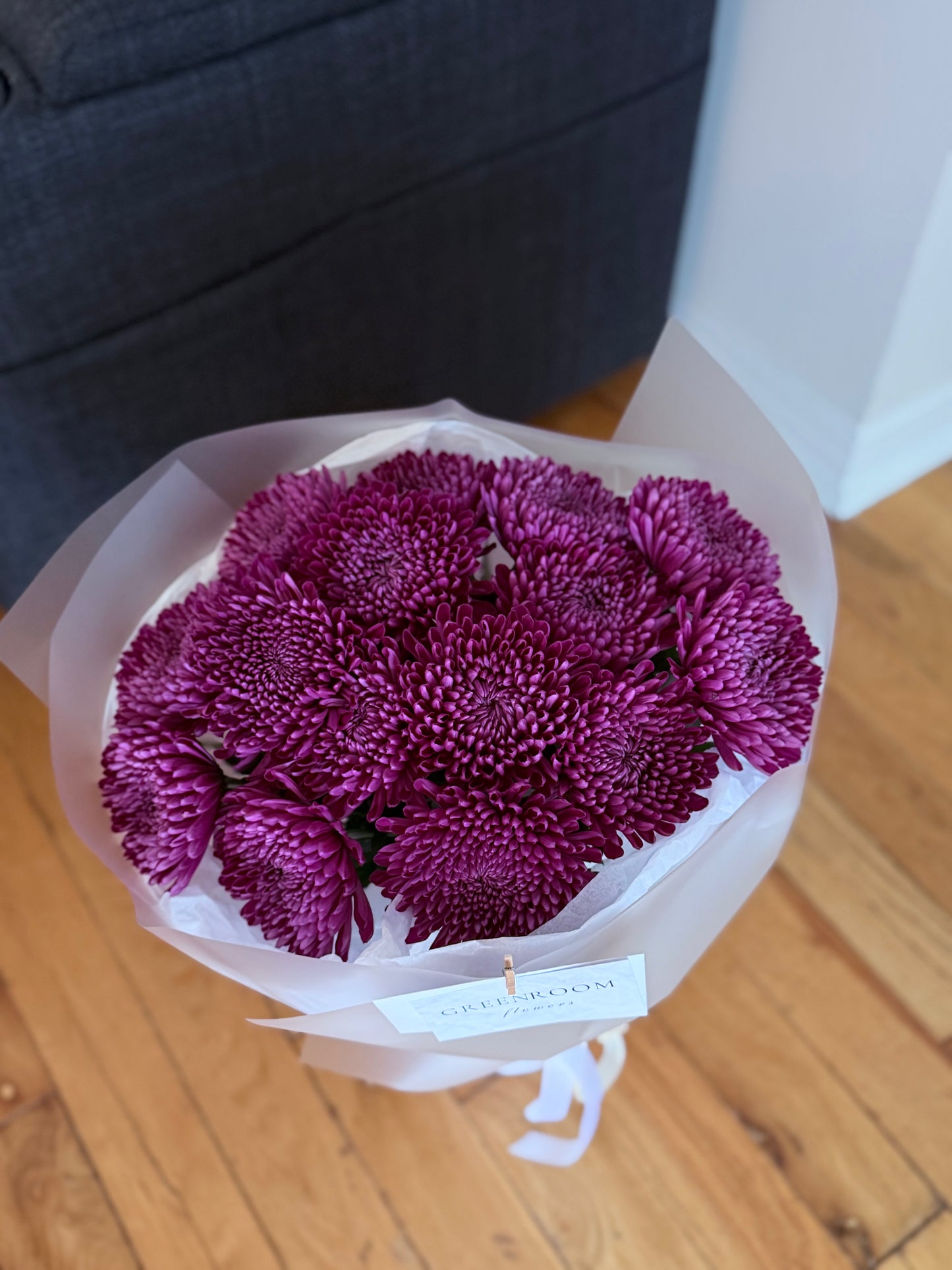 Burgundy Chrysanthemum Bouquet