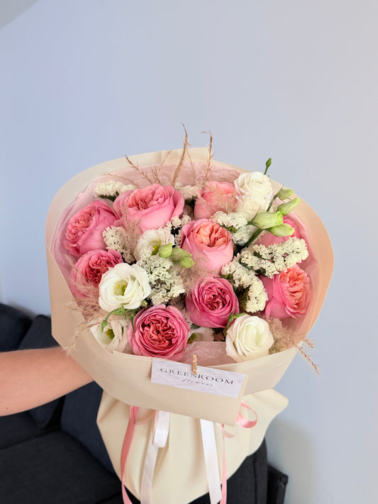 Peony garden rose mix  bouquet